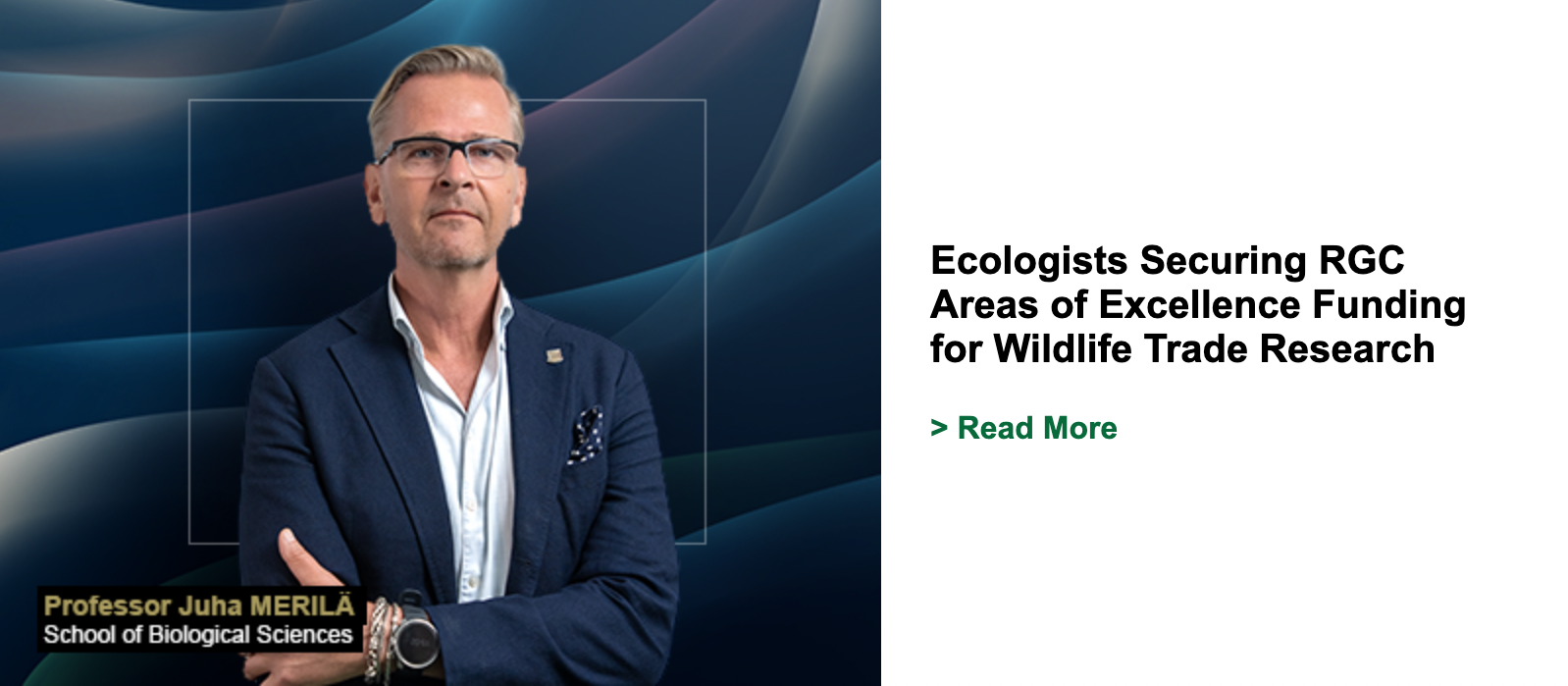 Ecologists Securing RGC Areas of Excellence Funding for Wildlife Trade Research